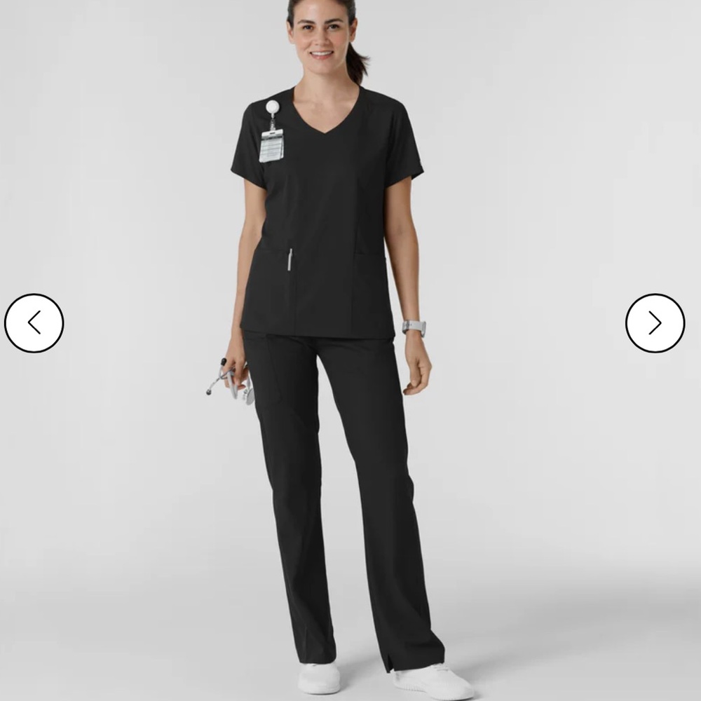 Wink Black Scrubs Pants Set 2 Sz L